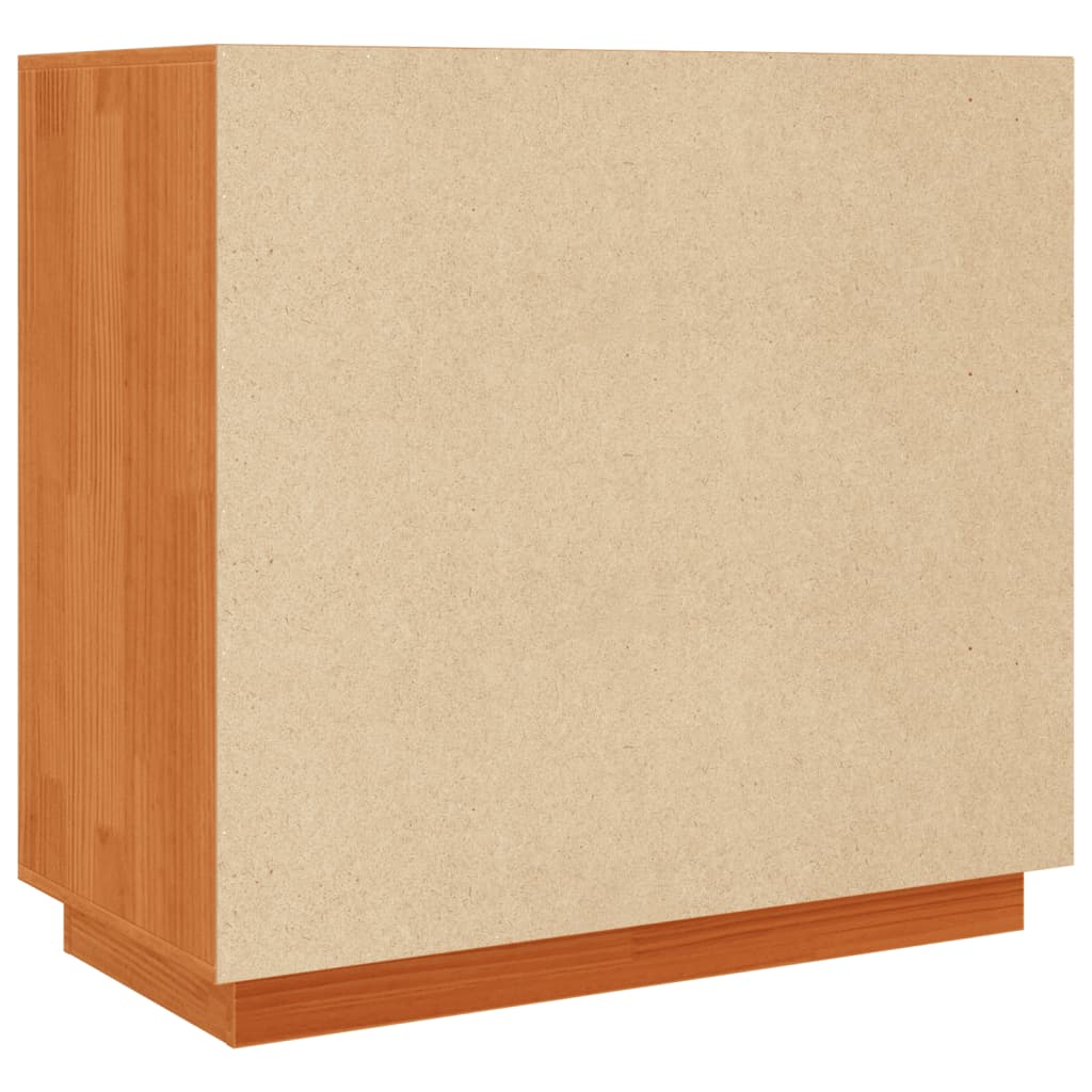 Sideboard, wax brown, 80x40x75cm, solid pine