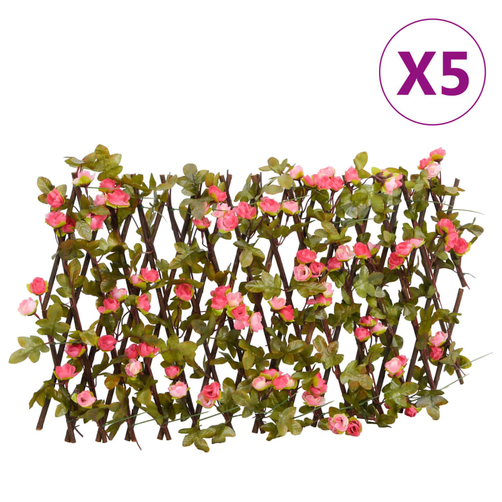 Artificial Ivy Trellis, 5 pcs., pink, 180x20cm