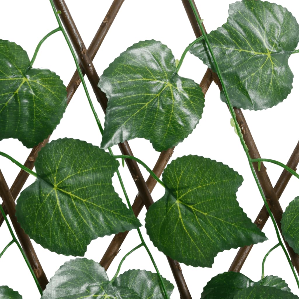 Artificial grape leaf trellis, green, 190x60cm