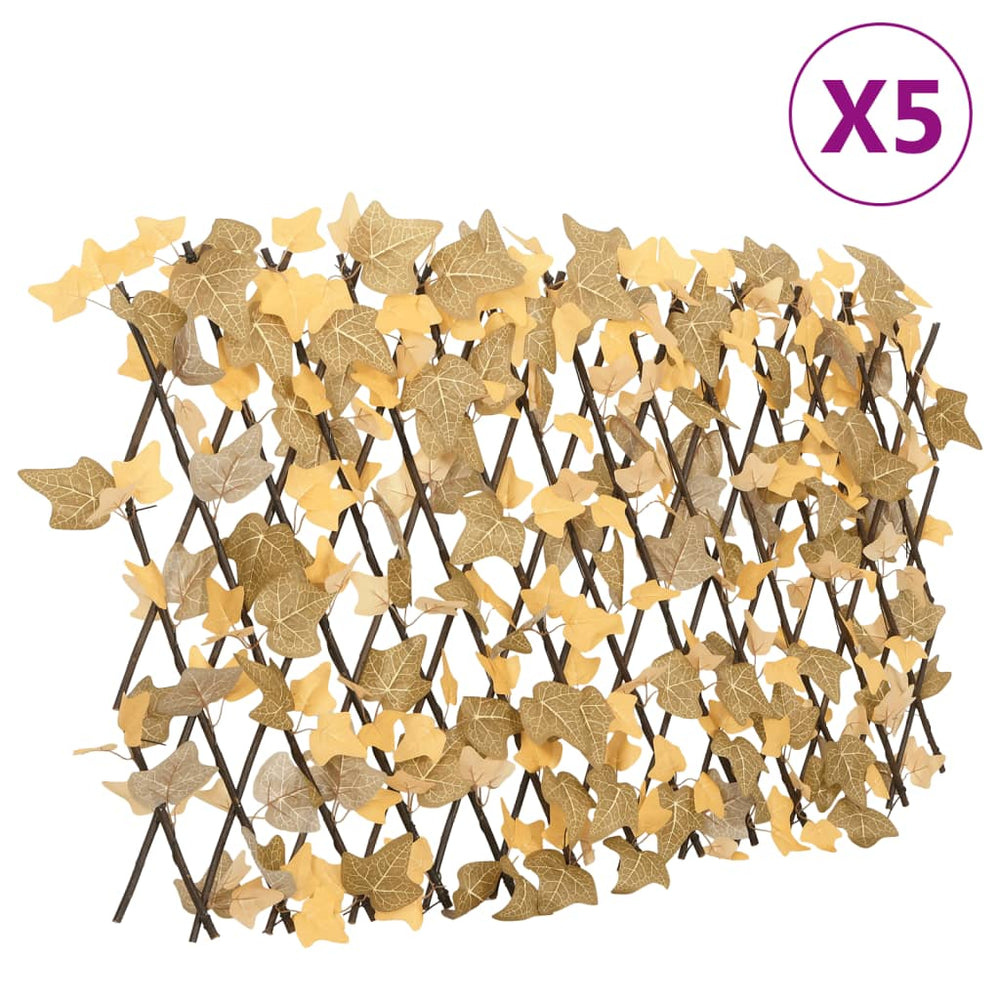 Artificial maple leaf trellises, 5 pcs, orange, 180x60cm