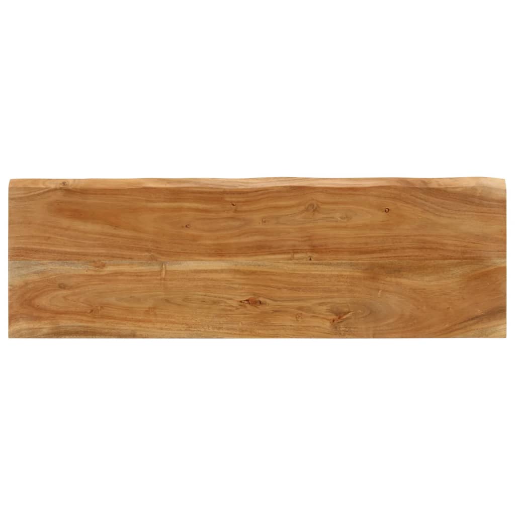 Bench with live edge, 105cm, solid acacia wood