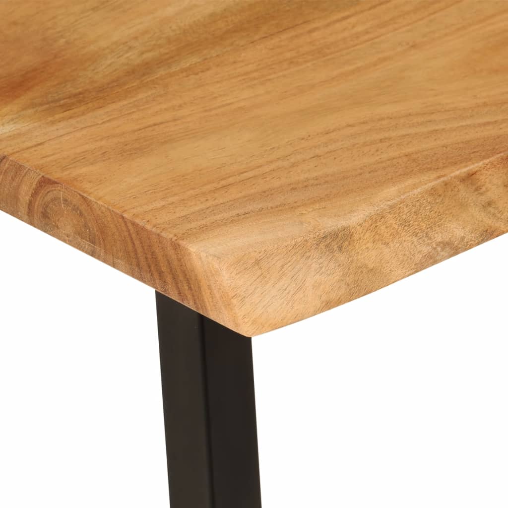 Bench with live edge, 105cm, solid acacia wood