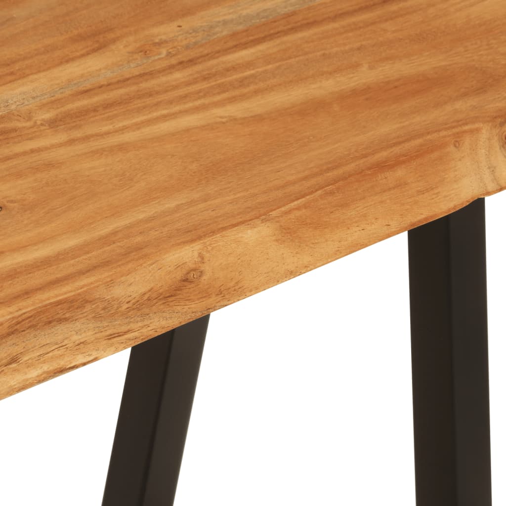 Bench with live edge, 105cm, solid acacia wood