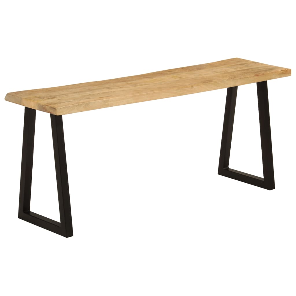 Suoliukas su gyvu kraštu, 105cm, mango medienos masyvas