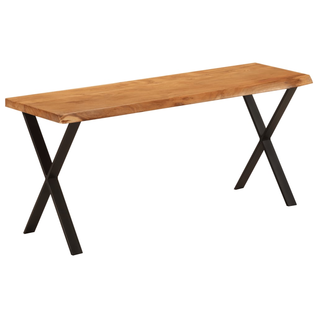 Sols ar dabīgām maliņām, 105 cm, masīvs akācijas koks