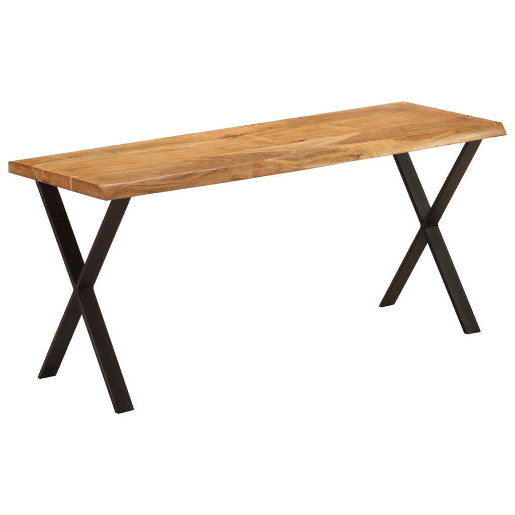 Sols ar dabīgām maliņām, 105 cm, masīvs akācijas koks
