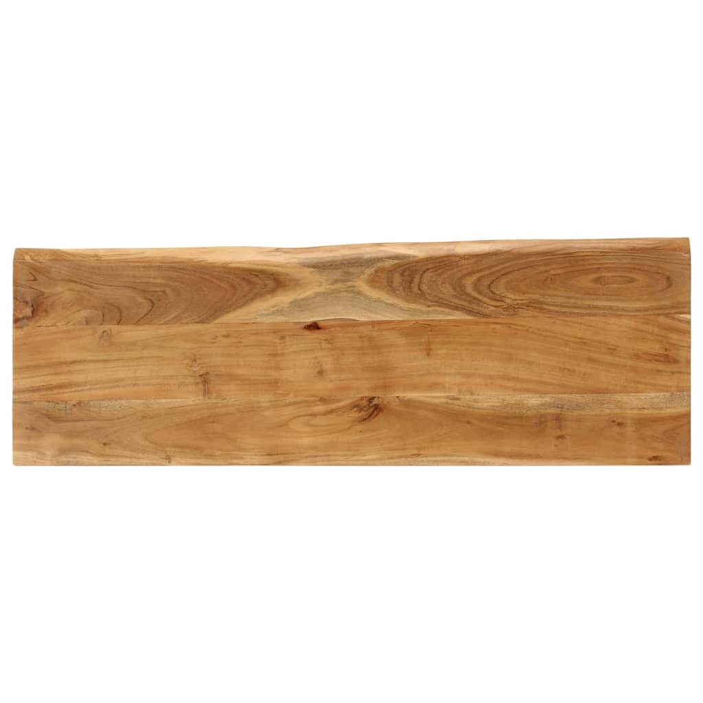 Sols ar dabīgām maliņām, 105 cm, masīvs akācijas koks