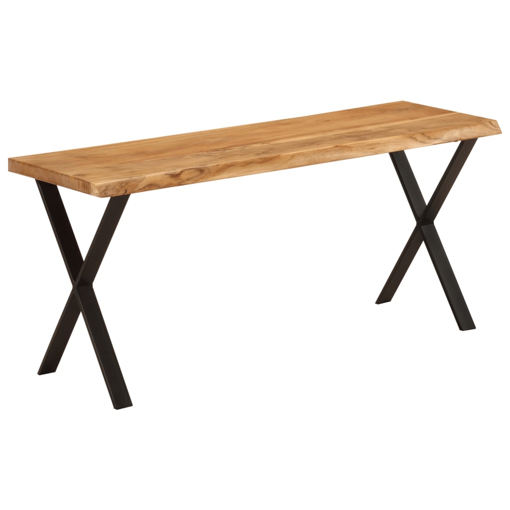 Sols ar dabīgām maliņām, 105 cm, masīvs akācijas koks