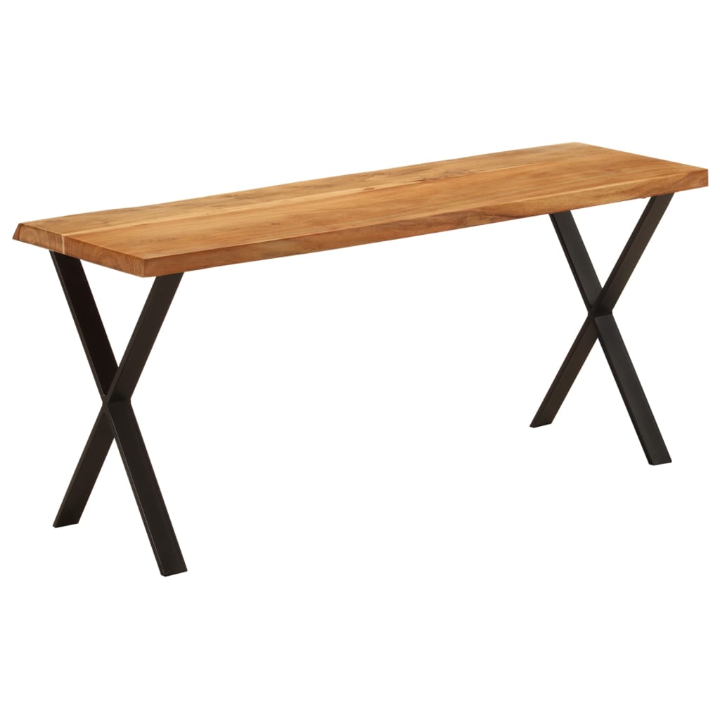Sols ar dabīgām maliņām, 105 cm, masīvs akācijas koks