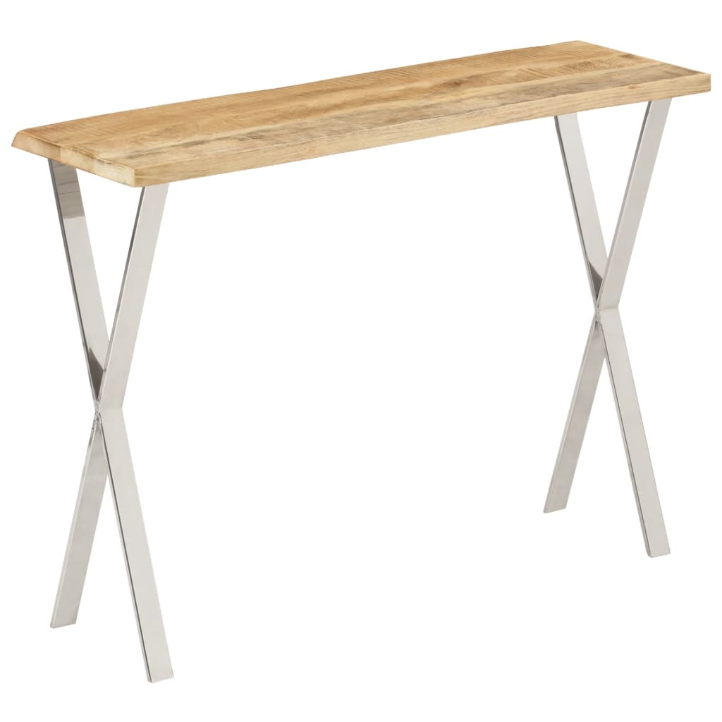 Live edge console table, 105x33x76cm, mango wood