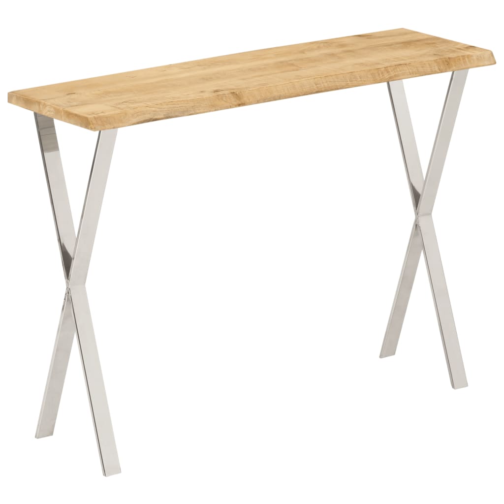 Live edge console table, 105x33x76cm, mango wood