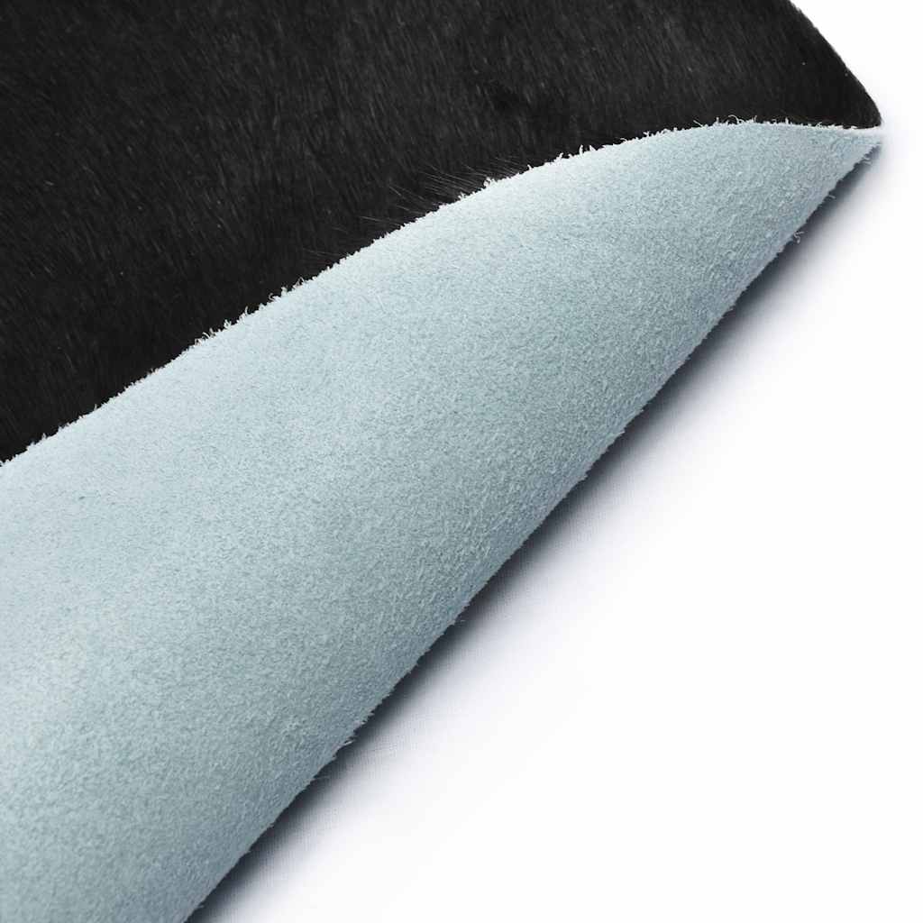 Genuine cowhide rug, black and white, 180x220cm