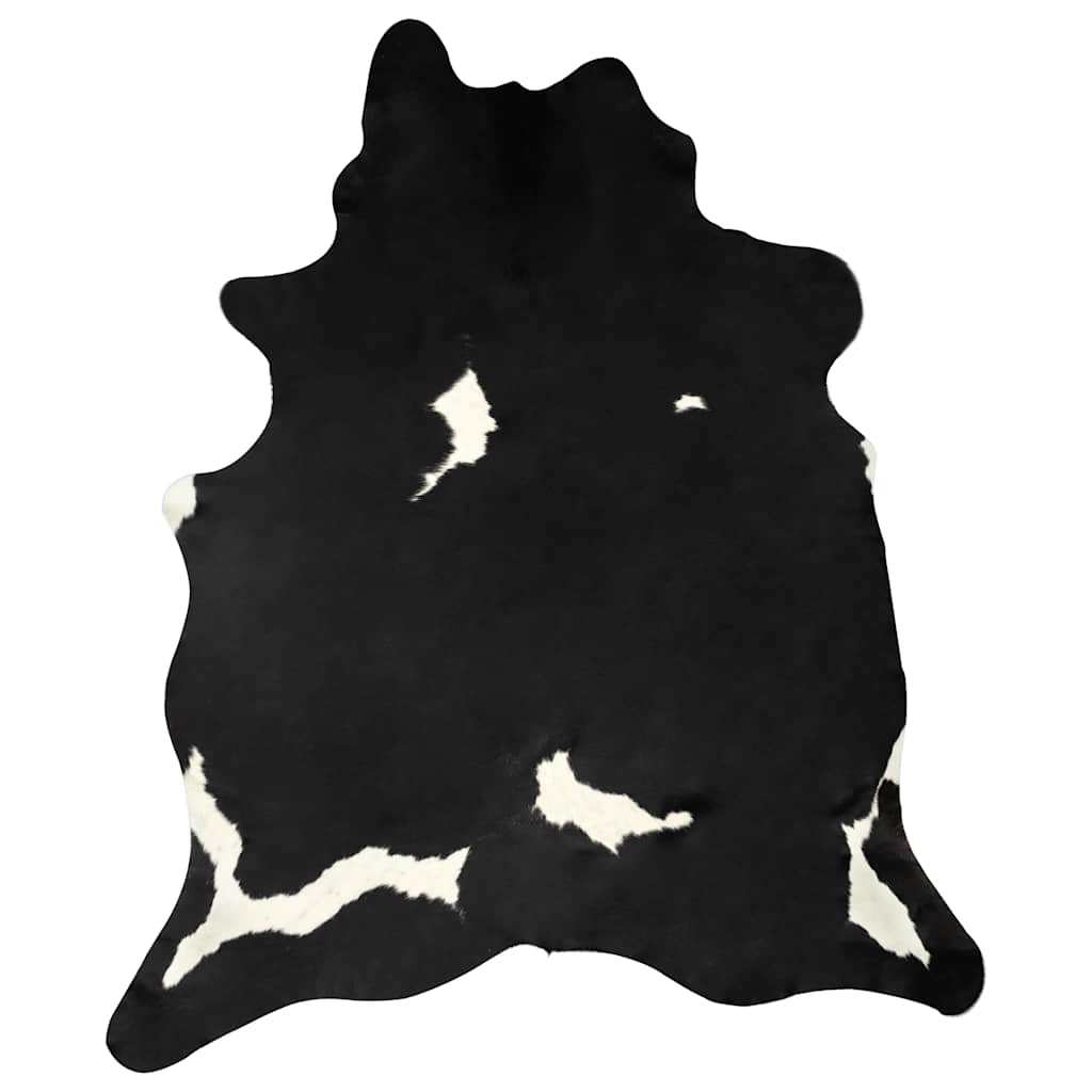 Genuine cowhide rug, black and white, 180x220cm