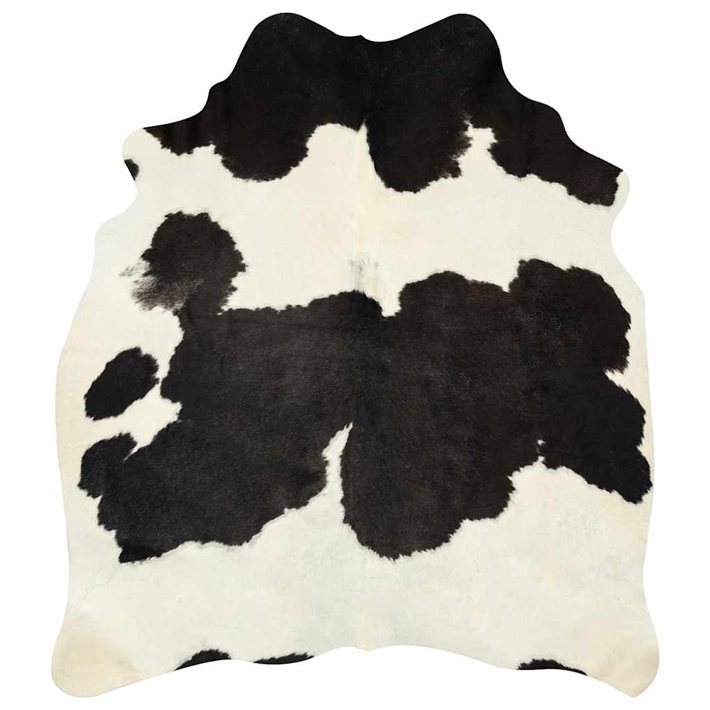 Genuine cowhide rug, black and white, 180x220cm