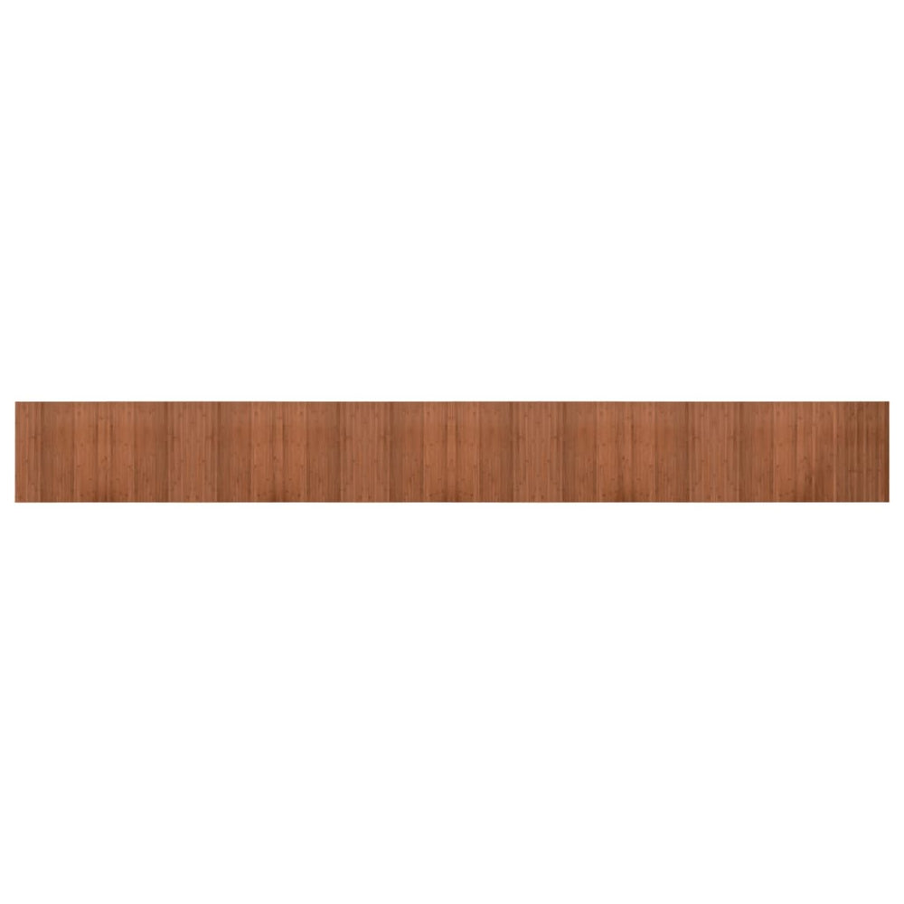 Kilimas, rudos spalvos, 60x500cm, bambukas, stačiakampis