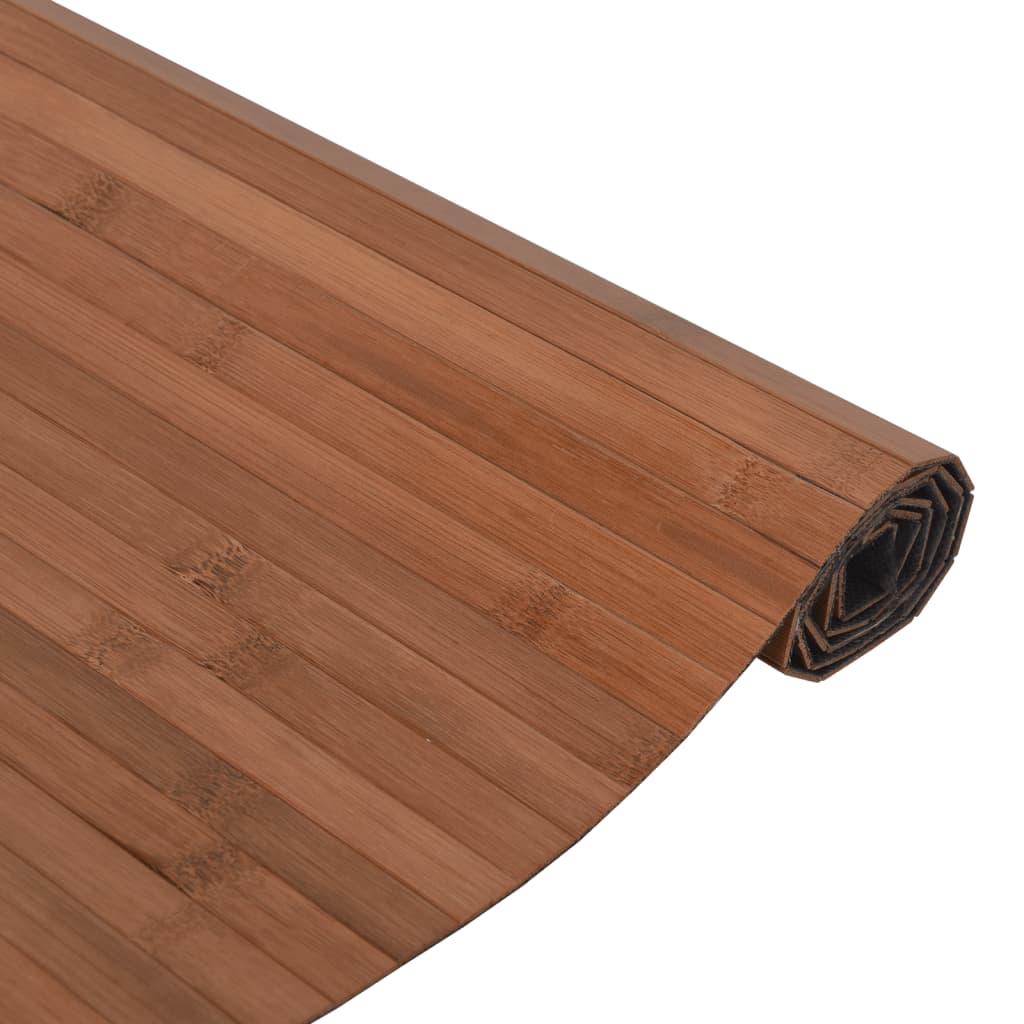 Rug, brown, 70x500cm, bamboo, rectangular