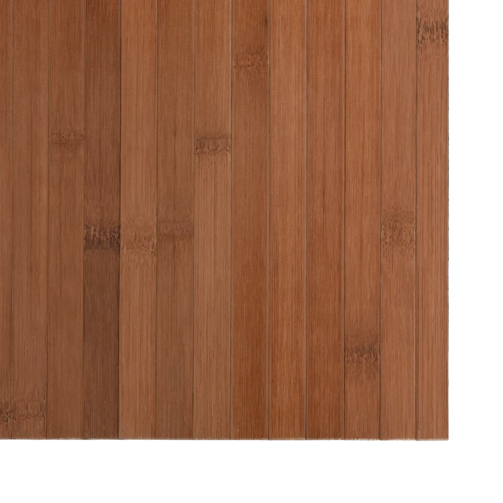 Rug, brown, 70x500cm, bamboo, rectangular