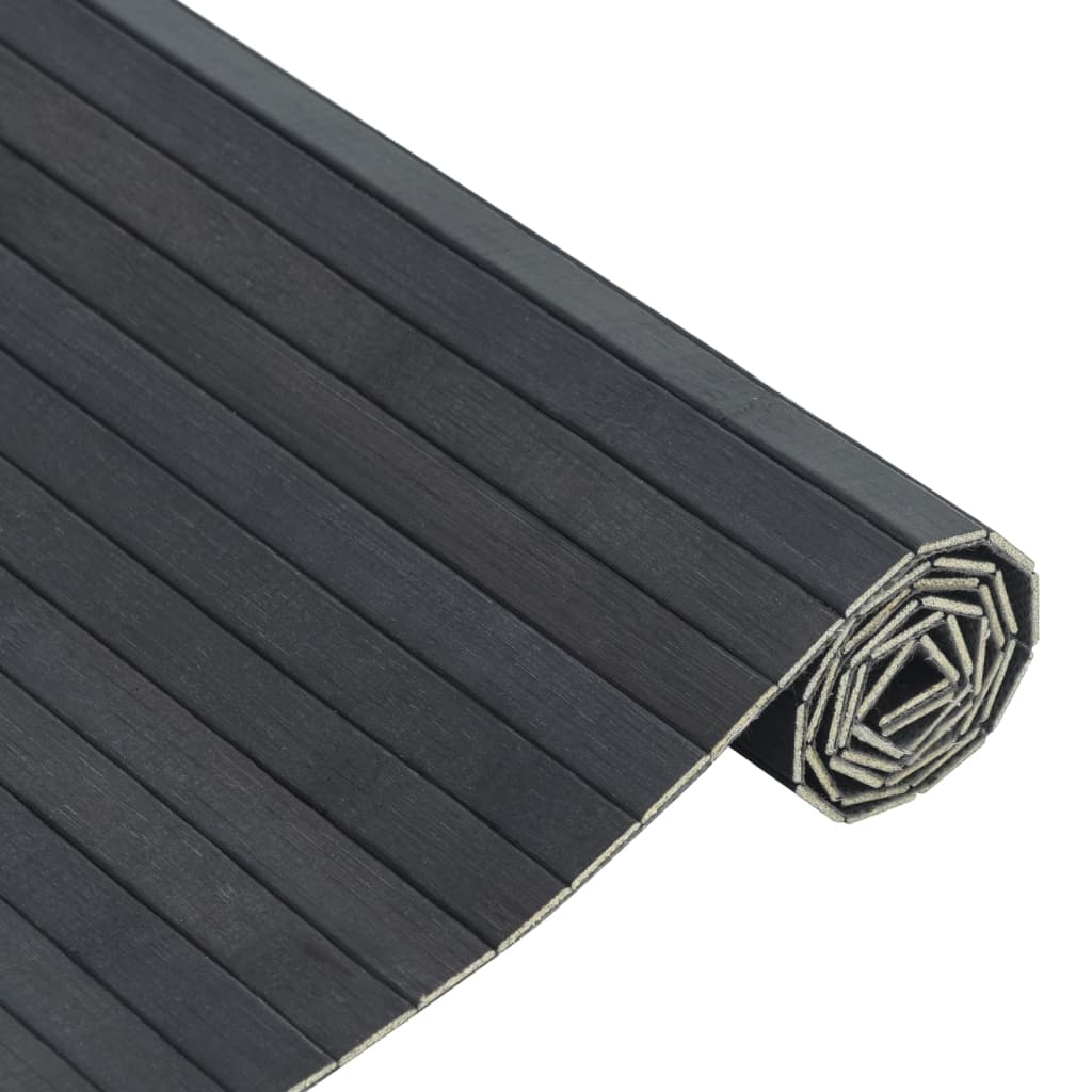 Carpet, grey, 70x500cm, bamboo, rectangular