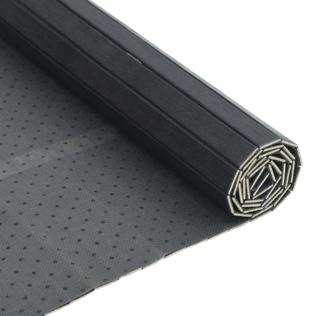 Carpet, grey, 70x500cm, bamboo, rectangular