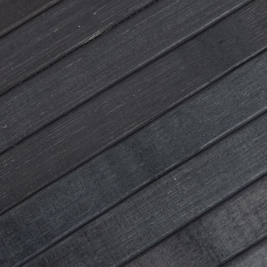 Carpet, grey, 70x500cm, bamboo, rectangular