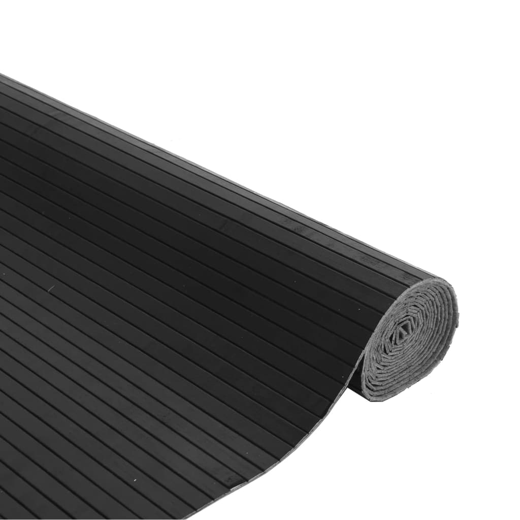 Carpet, grey, 80x200cm, bamboo, rectangular