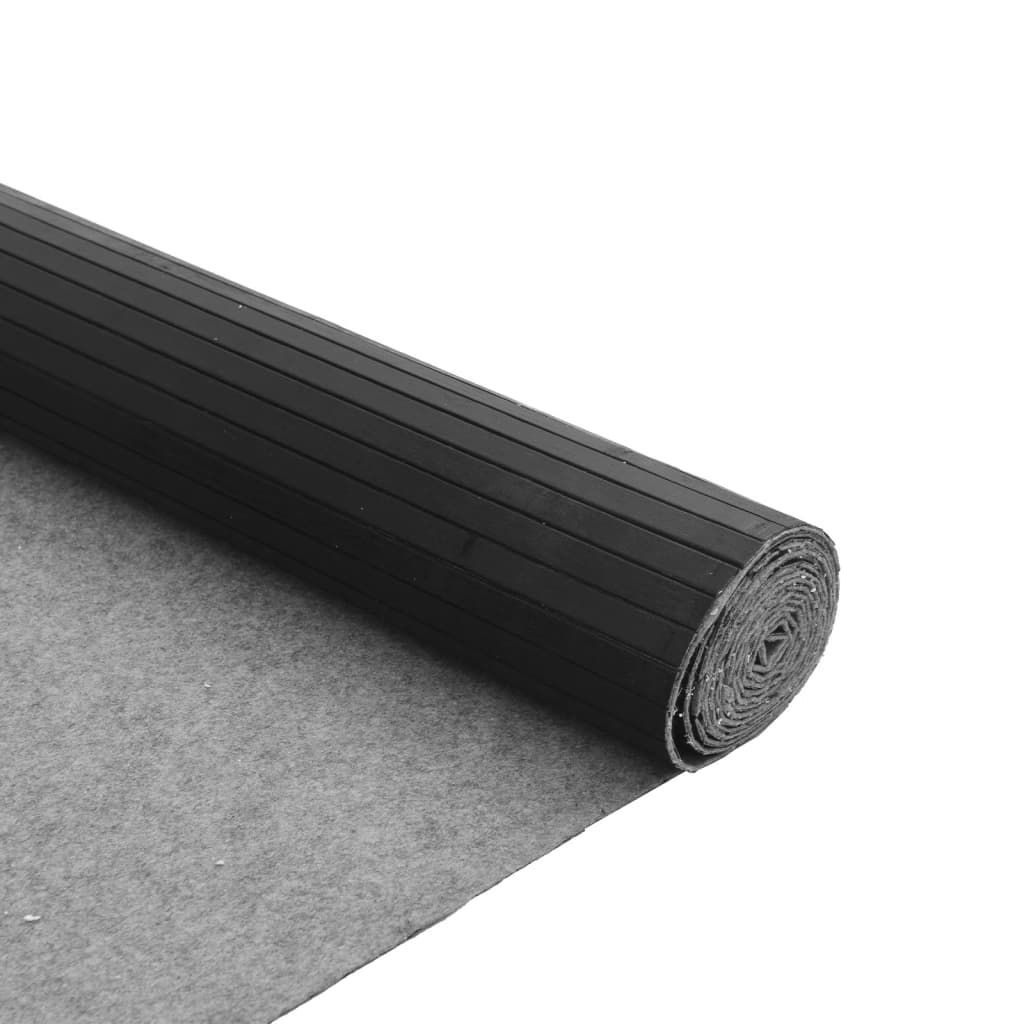 Carpet, grey, 80x200cm, bamboo, rectangular
