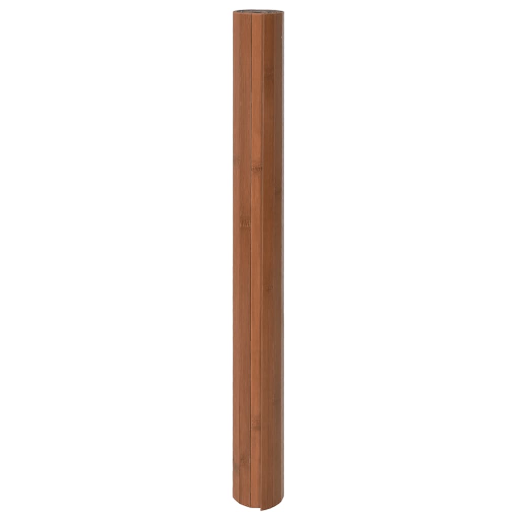 Rug, brown, 100x200cm, bamboo, rectangular