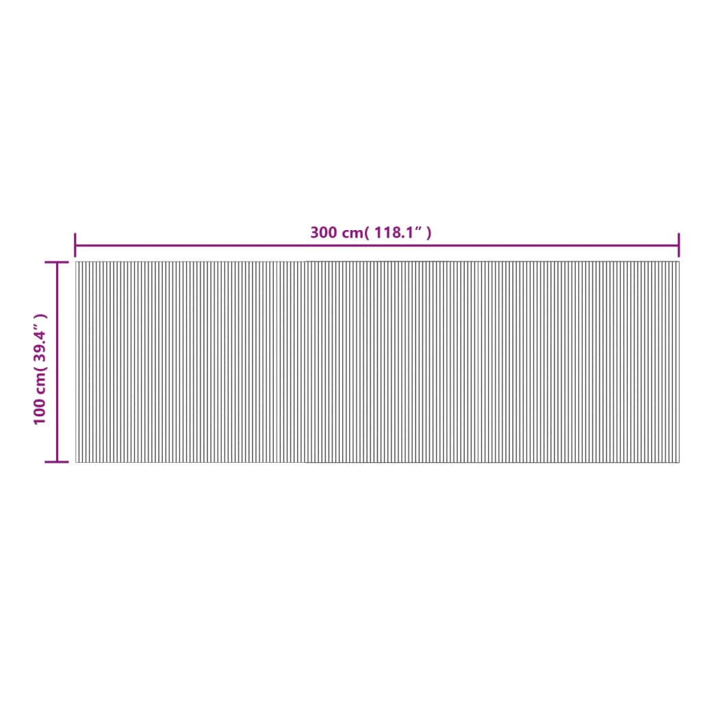 Kilimas MAX 100x300cm, rudos spalvos