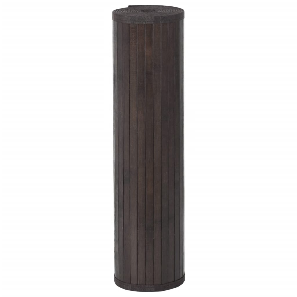 Carpet, dark brown, 60x1000cm, bamboo, rectangular
