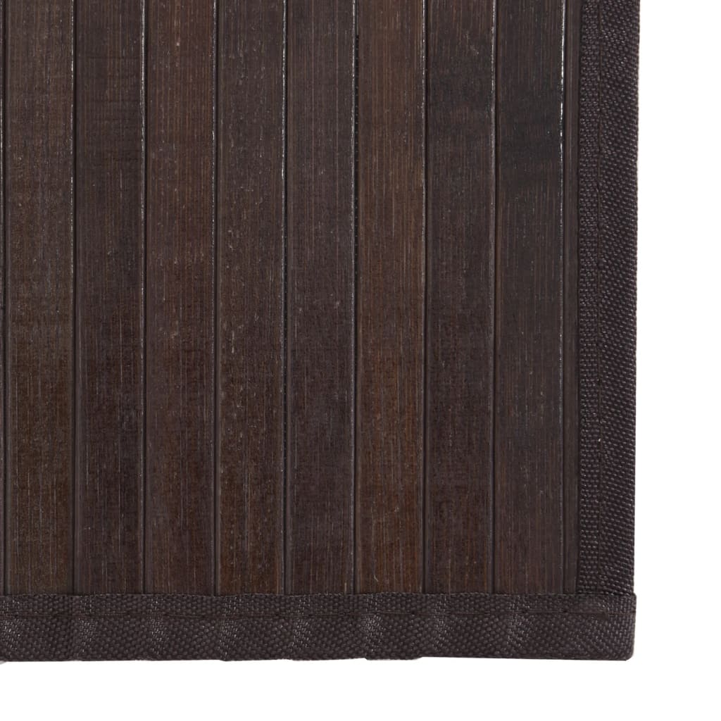 Carpet, dark brown, 60x1000cm, bamboo, rectangular