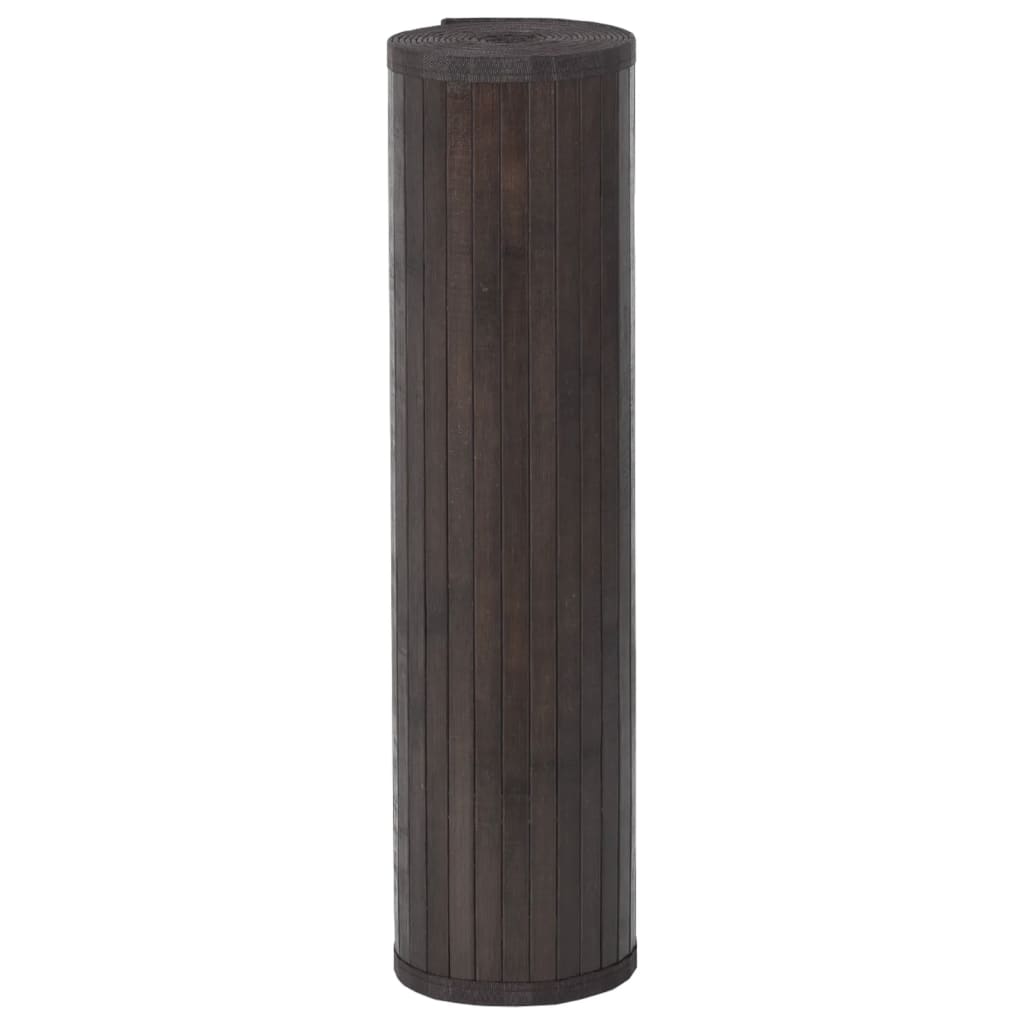 Kilimas, tamsiai rudas, 70x400cm, bambukas, stačiakampis