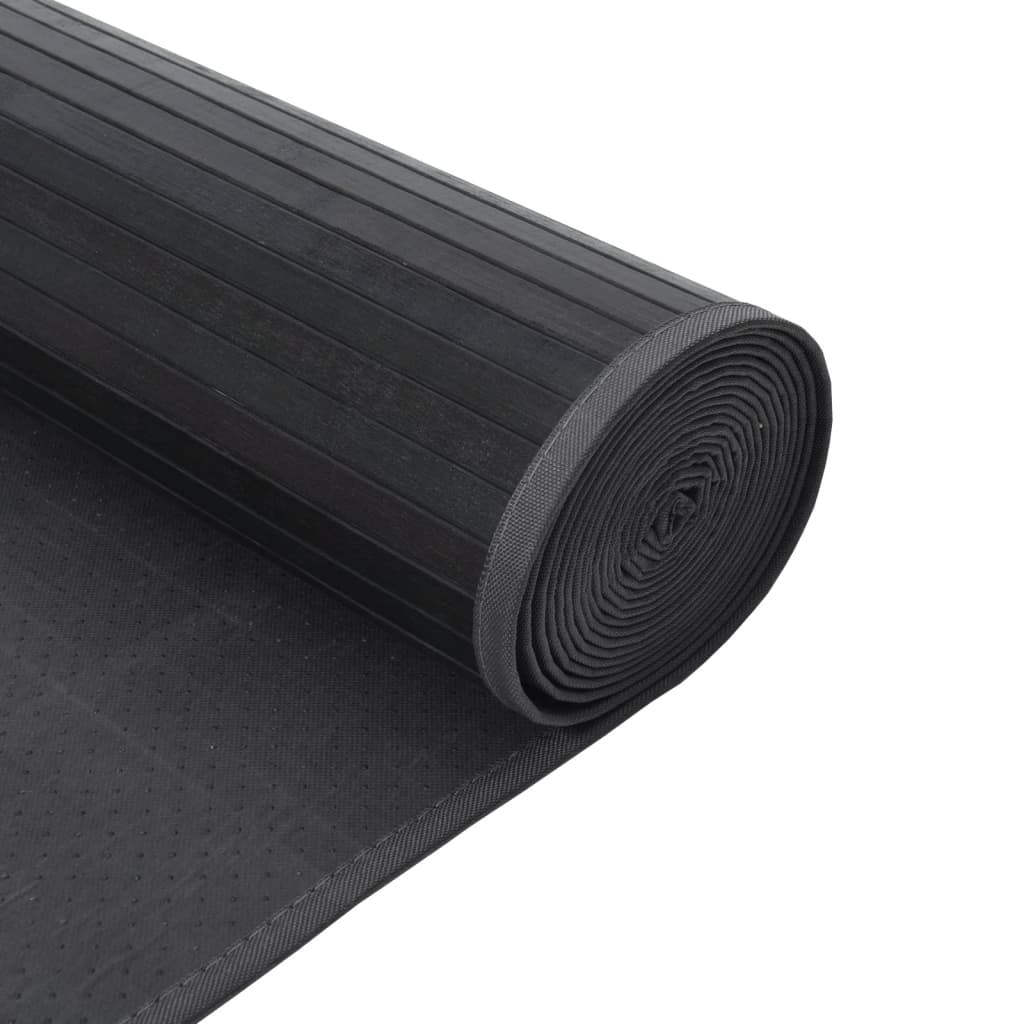 Carpet, grey, 70x500cm, bamboo, rectangular