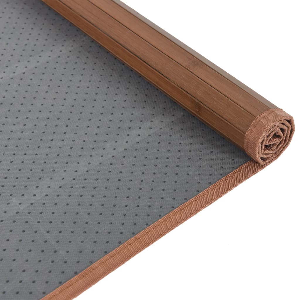 Carpet, brown, 80x1000cm, bamboo, rectangular