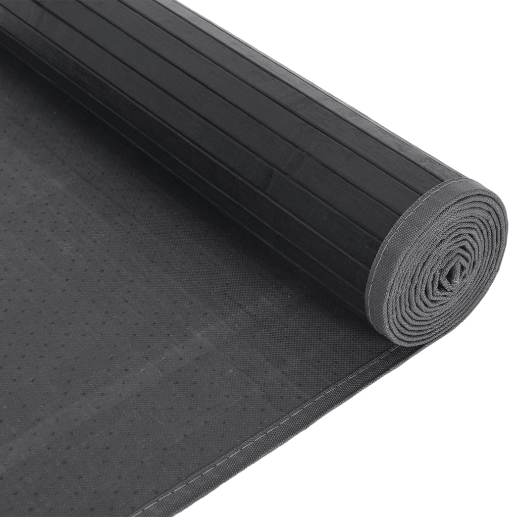 Carpet, grey, 80x1000cm, bamboo, rectangular