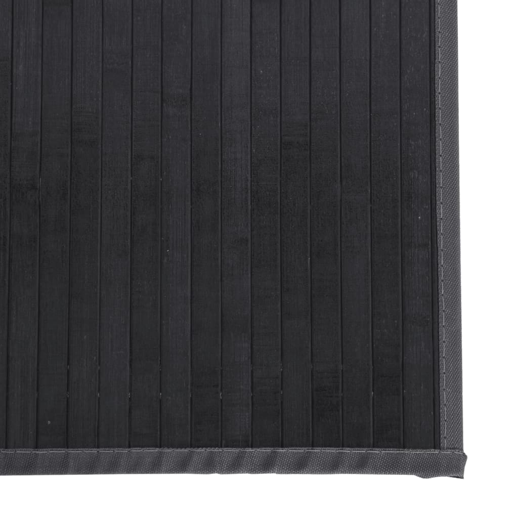Rug, grey, 100x200cm, bamboo, rectangular