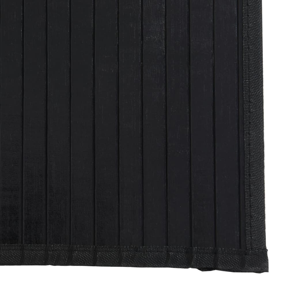 Paklājs, melns, 100x300cm, bambusa, taisnstūra