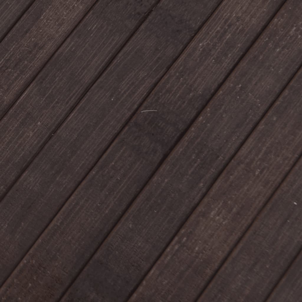 Carpet, dark brown, 100x500cm, bamboo, rectangular