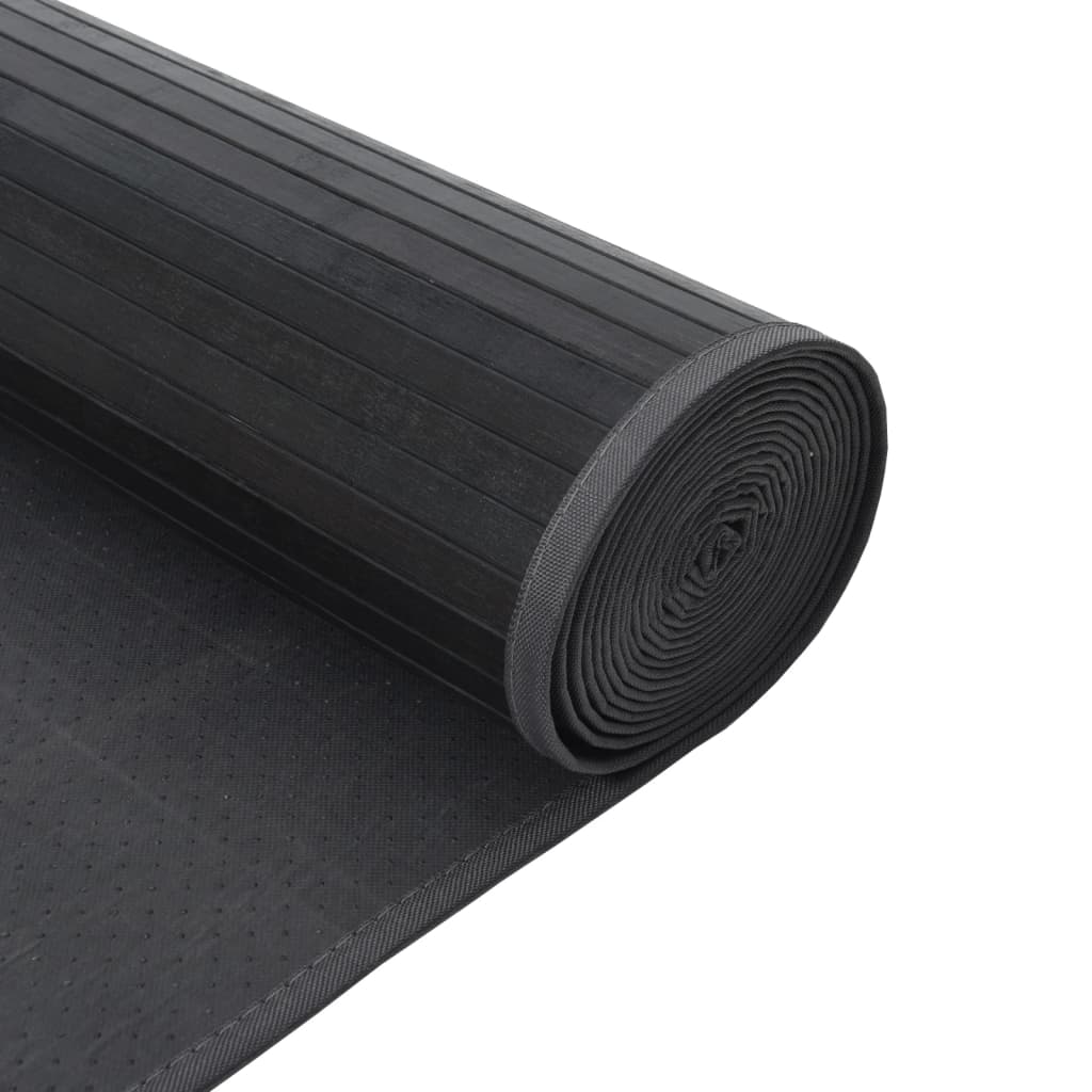 Carpet, grey, 100x1000cm, bamboo, rectangular