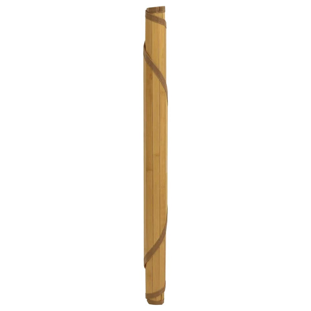 Kilimas, apvalus, natūralus, 80 cm, bambukas