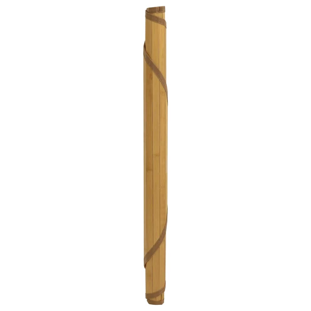 Kilimas, apvalus, natūralus, 80 cm, bambukas