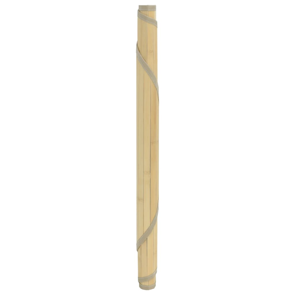 Kilimas, šviesus natūralus, 80cm, bambukas, apskritas