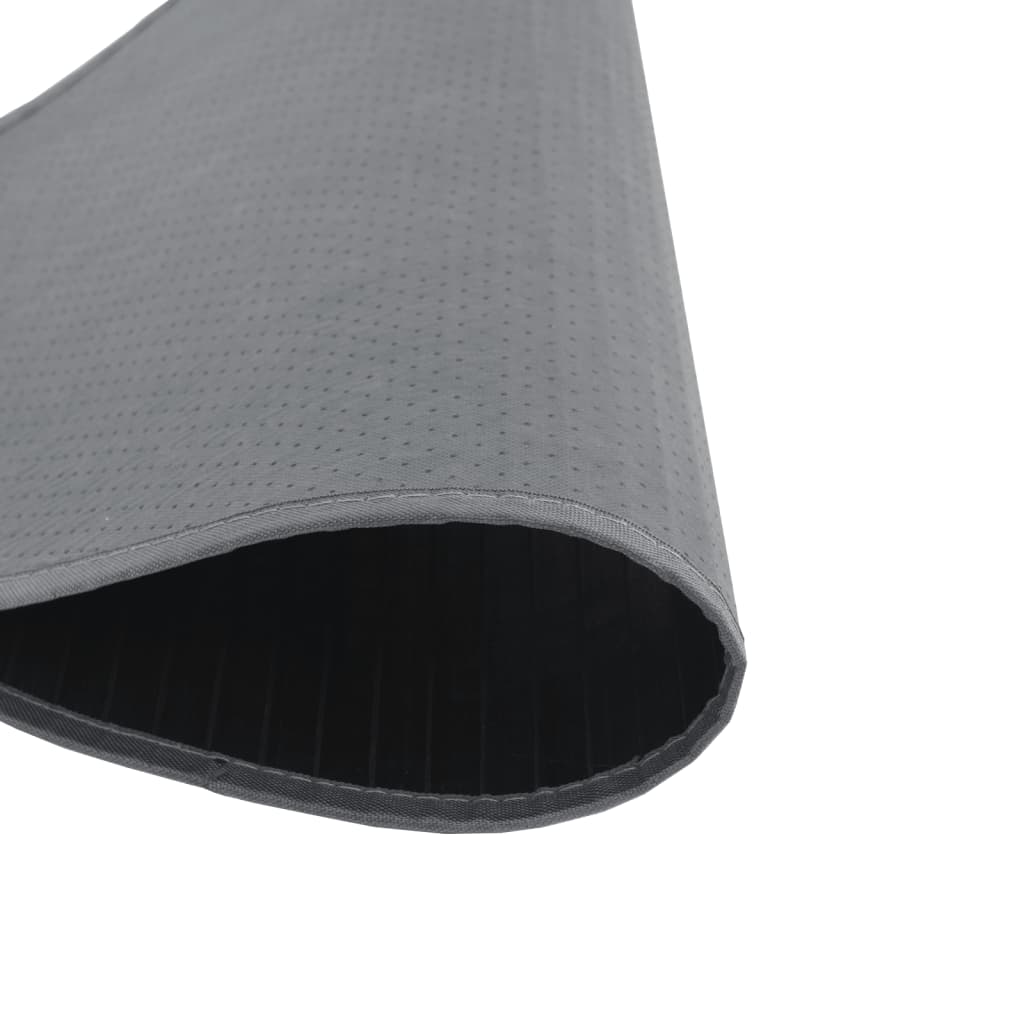 Carpet, grey, 80cm, bamboo, round