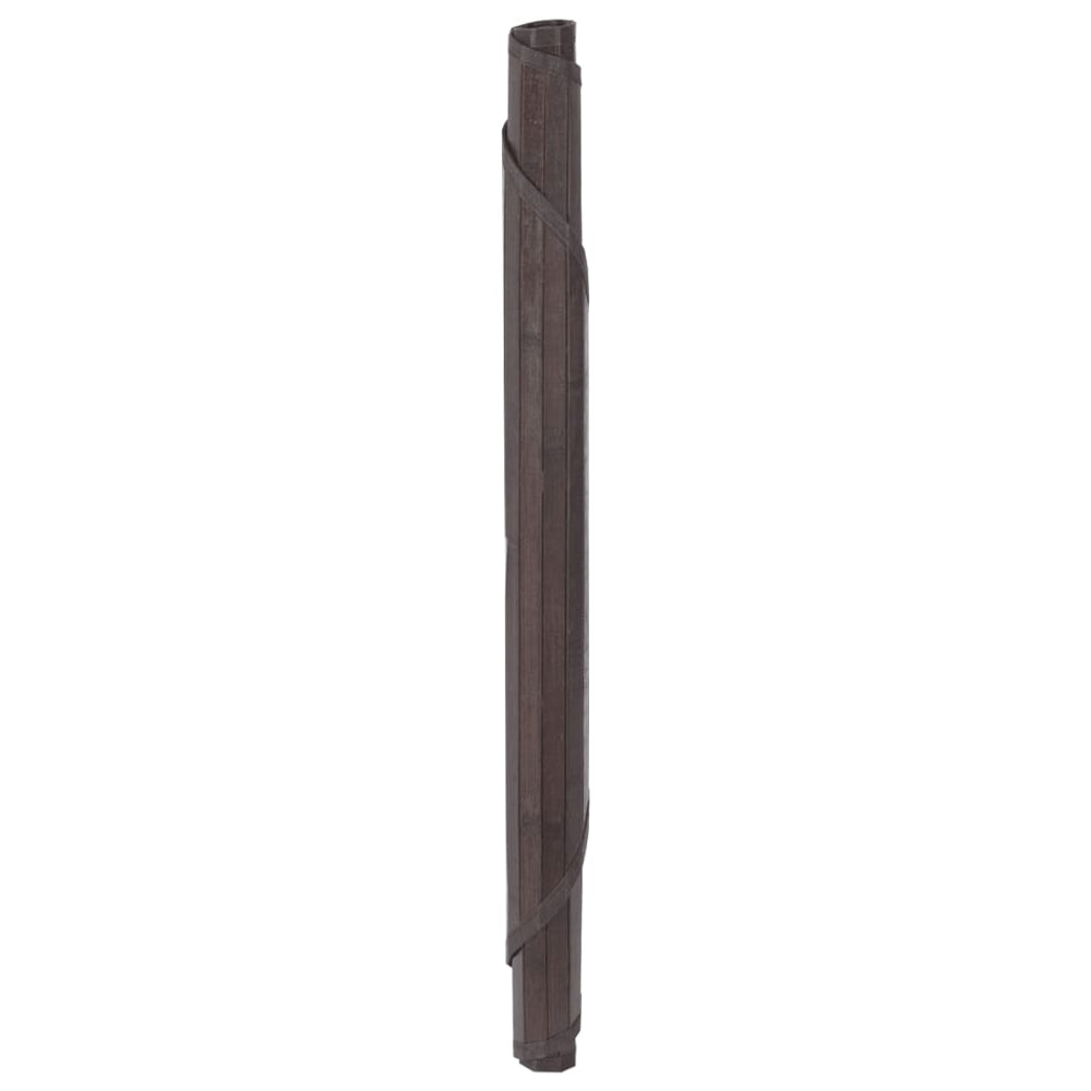 Kilimas, apvalus, tamsiai rudas, 80 cm, bambukas