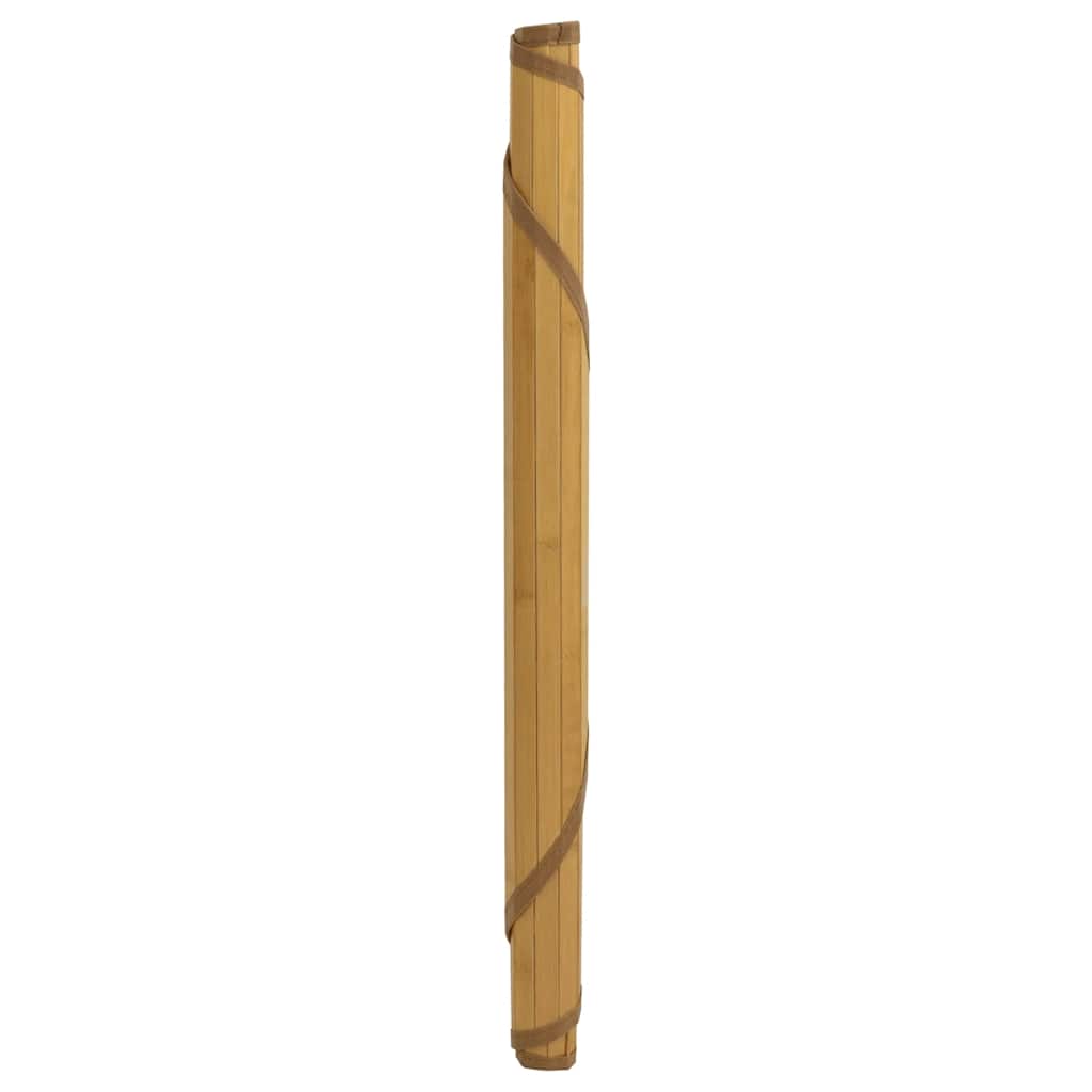 Kilimas, apvalus, natūralus, 100 cm, bambukas