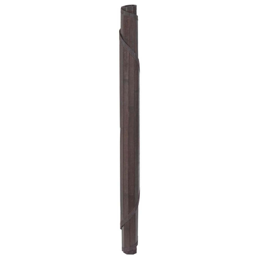 Kilimas, apvalus, tamsiai rudas, 100 cm, bambukas