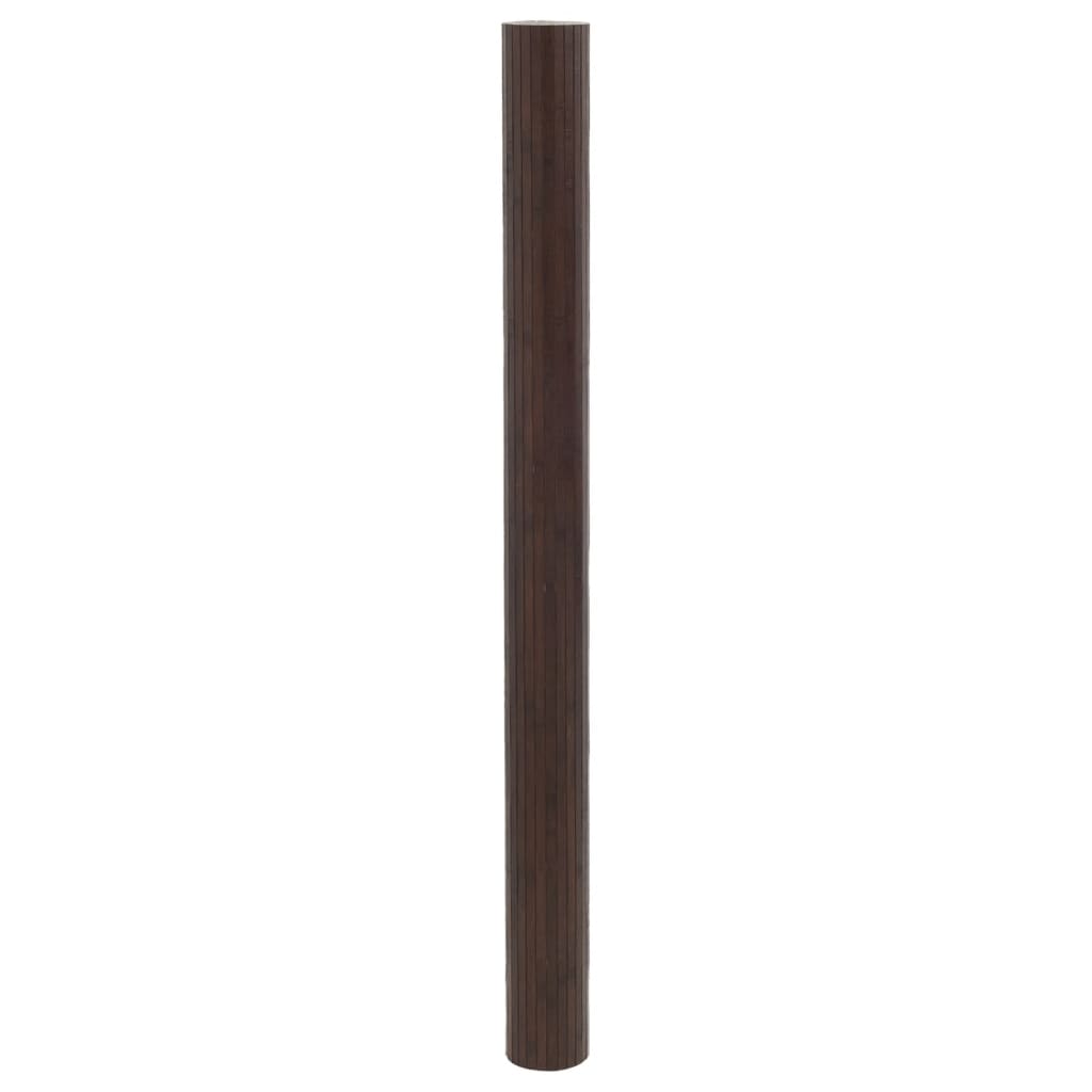 Room divider, dark brown, width 600 cm, height 165 cm, bamboo