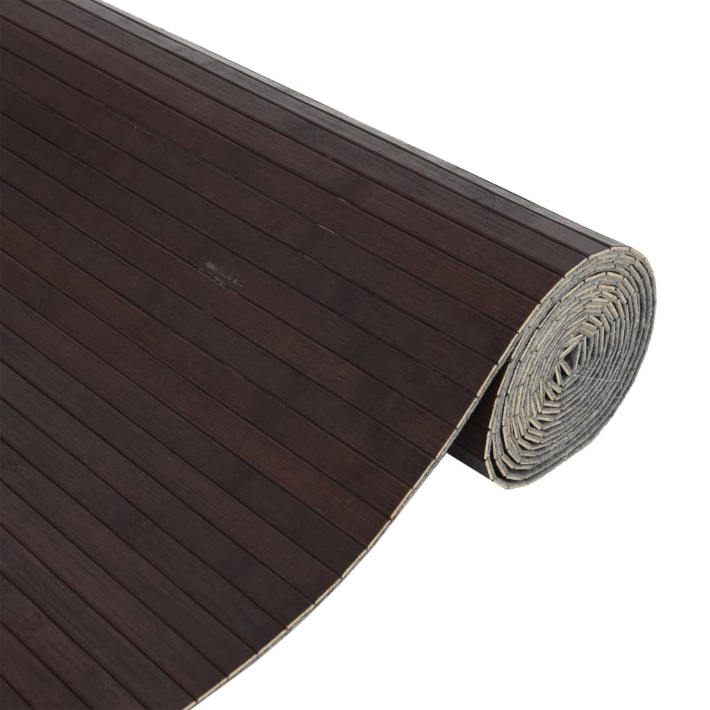 Room divider, dark brown, width 600 cm, height 165 cm, bamboo