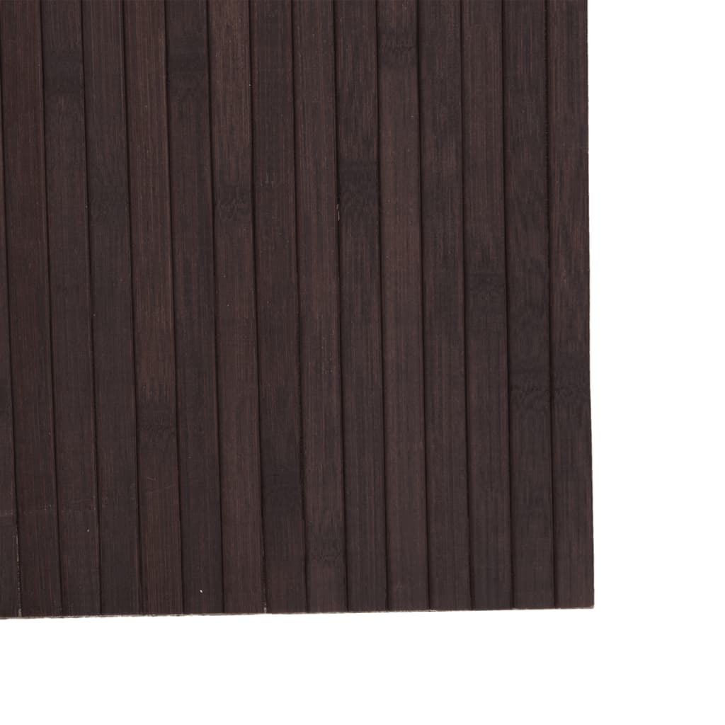 Room divider, dark brown, width 600 cm, height 165 cm, bamboo
