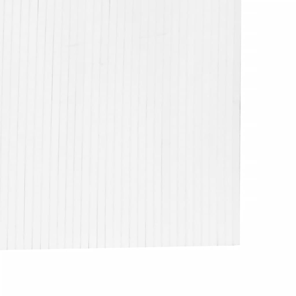 Kambario pertvara, baltos spalvos, 165x600cm, bambukas