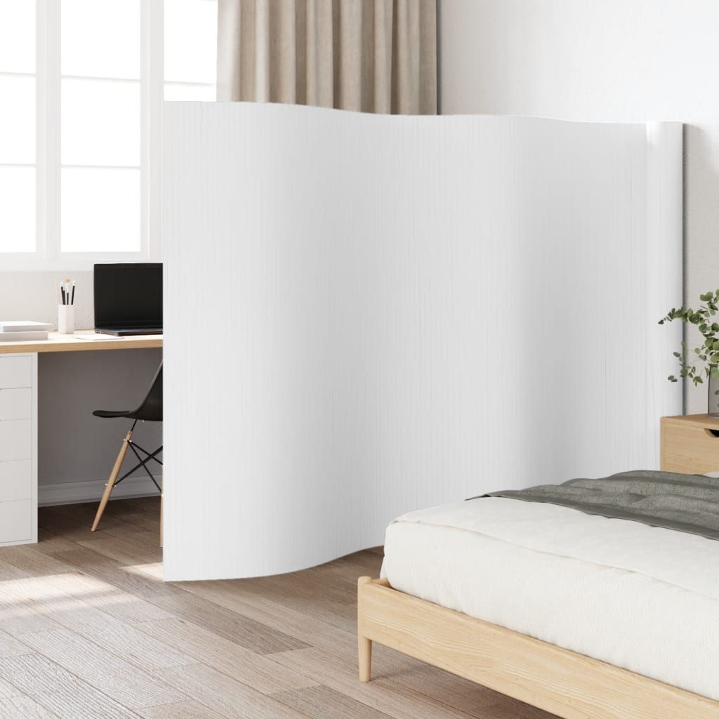 Kambario pertvara, baltos spalvos, 165x800cm, bambukas